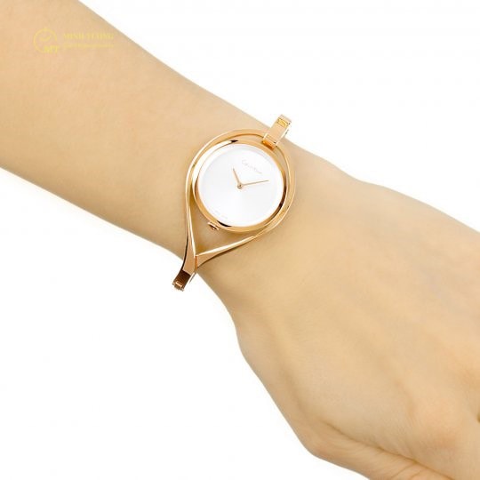 Đồng hồ CK nữ mặt tròn K6L2M616