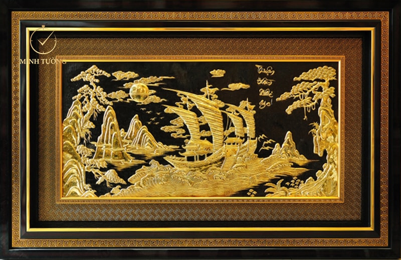 Tặng thuyền buồm phong thủy mạ vàng như một lời chúc thuận buồm xuôi gió trong cuộc sống
