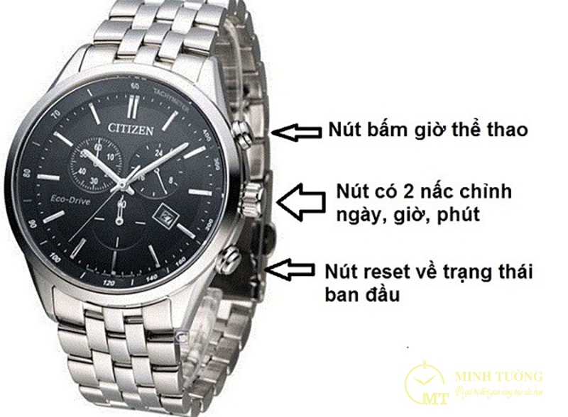 Cách chỉnh đồng hồ citizen eco drive