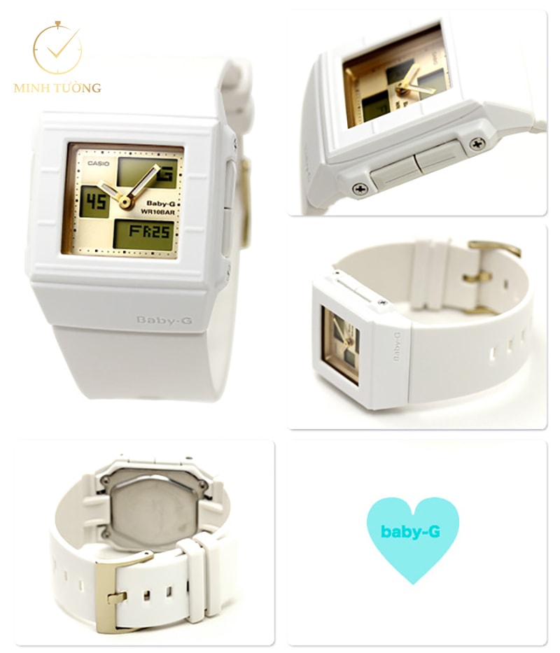 Casio BGA-200-7E4DR - đồng hồ Casio mặt vuông dành riêng cho cô gái cá tính