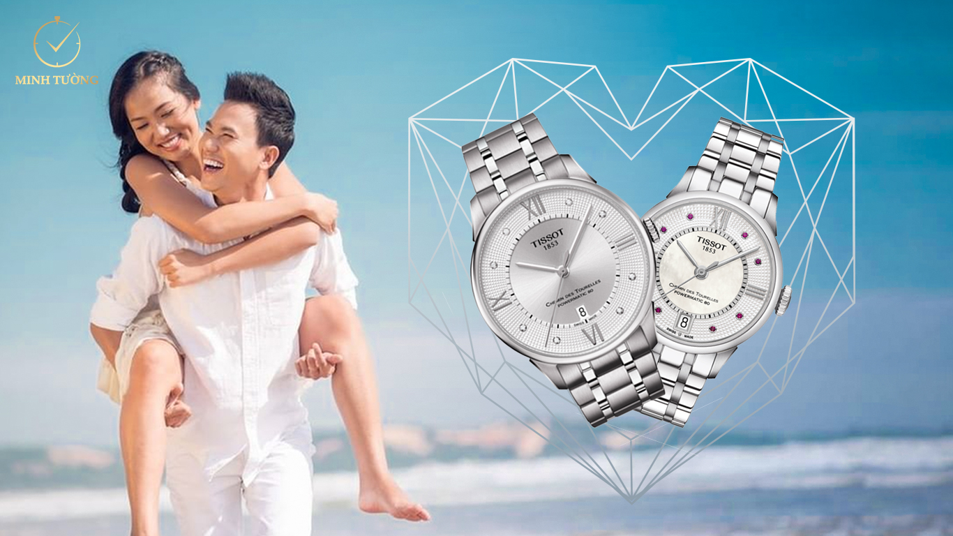 Đồng hồ Tissot T099.407.11.033.00 và T099.207.11.113.00 dành cho cặp đôi