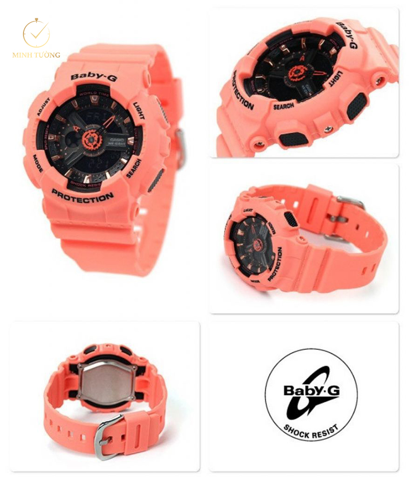 CASIO BA-111-4A2DR gợi cảm và năng động cùng sắc cam nóng bỏng