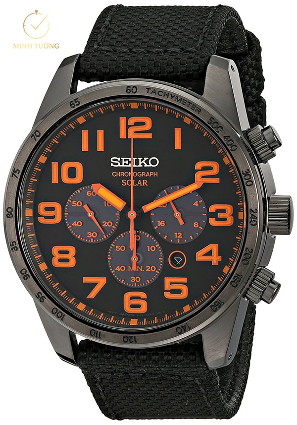 Đồng hồ Seiko Solar Chronograph chạy bằng năng lượng mặt trời