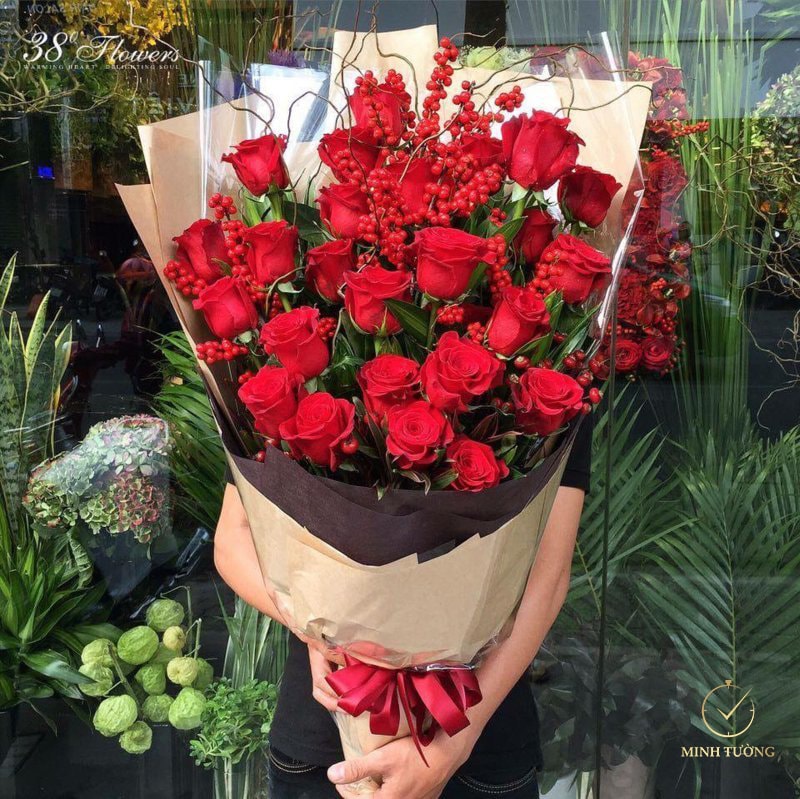 Tặng hoa hồng như cách thể hiện tình yêu chân thành