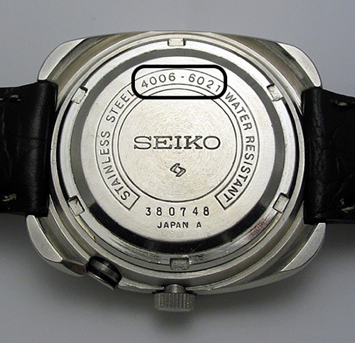 Cách kiểm tra seri đồng hồ Seiko - mặt lưng