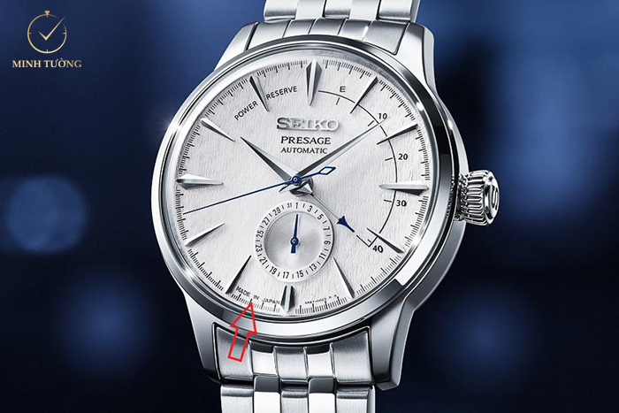 Phân biệt đồng hồ Seiko thật giả bằng cách kiểm tra số seri - mặt trước