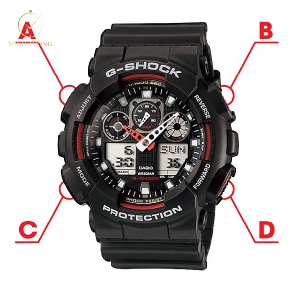 Cần nhớ được chức năng chính và tên gọi của các nút bấm có trên đồng hồ