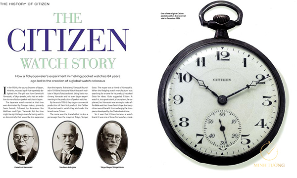 Chiếc đồng hồ bỏ túi Citizen đầu tiên