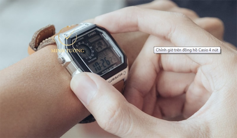 Chỉnh giờ trên đồng hồ Casio 4 nút