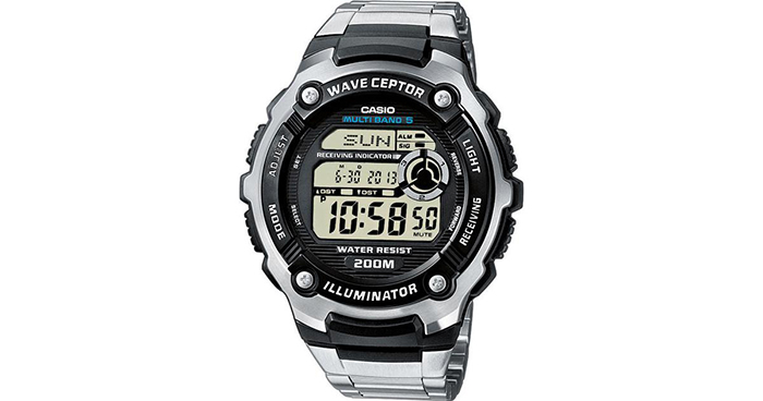 Hãy để đồng hồ Casio Wave Ceptor tiếp xúc liên tục với ánh sáng trong quá trình chỉnh giờ