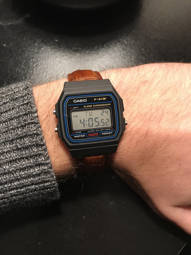 Đồng hồ Casio F 91W rất được ưa chuộng tại Việt Nam