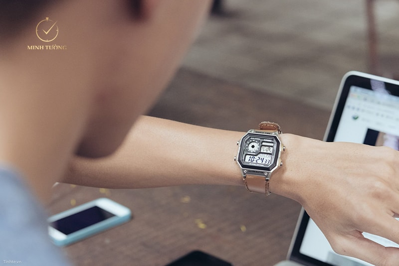 Đồng hồ Casio Standard AE1200WHD tuổi thọ pin lên đến 10 năm